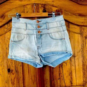 Refuge High Waisted Shorts light Blue size 2